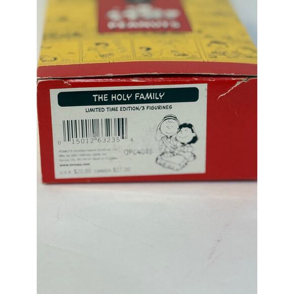 Hallmark 2001 Peanuts Nativity The Holy family 3 pc Set Peanut Gallery - Picture 8 of 8
